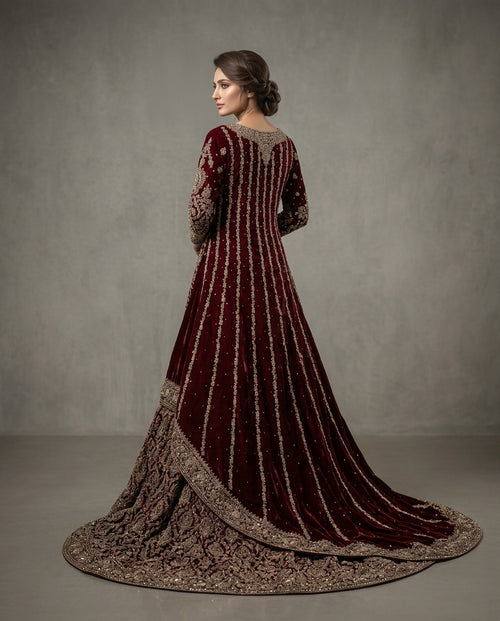 TAJDAR {long shirt farshi lehnga set }