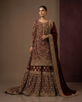 Taj-e-Zar {long shirt farshi lehnga set }