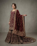 TAJDAR {long shirt farshi lehnga set }